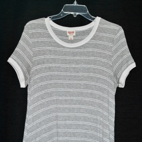 Striped T-shirt Shift Dress - Picture 2 of 3